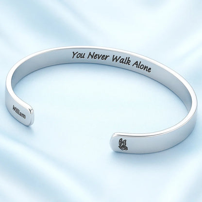 Memorial I'm Always With You - Personalized Bangle Bracelet Cuff