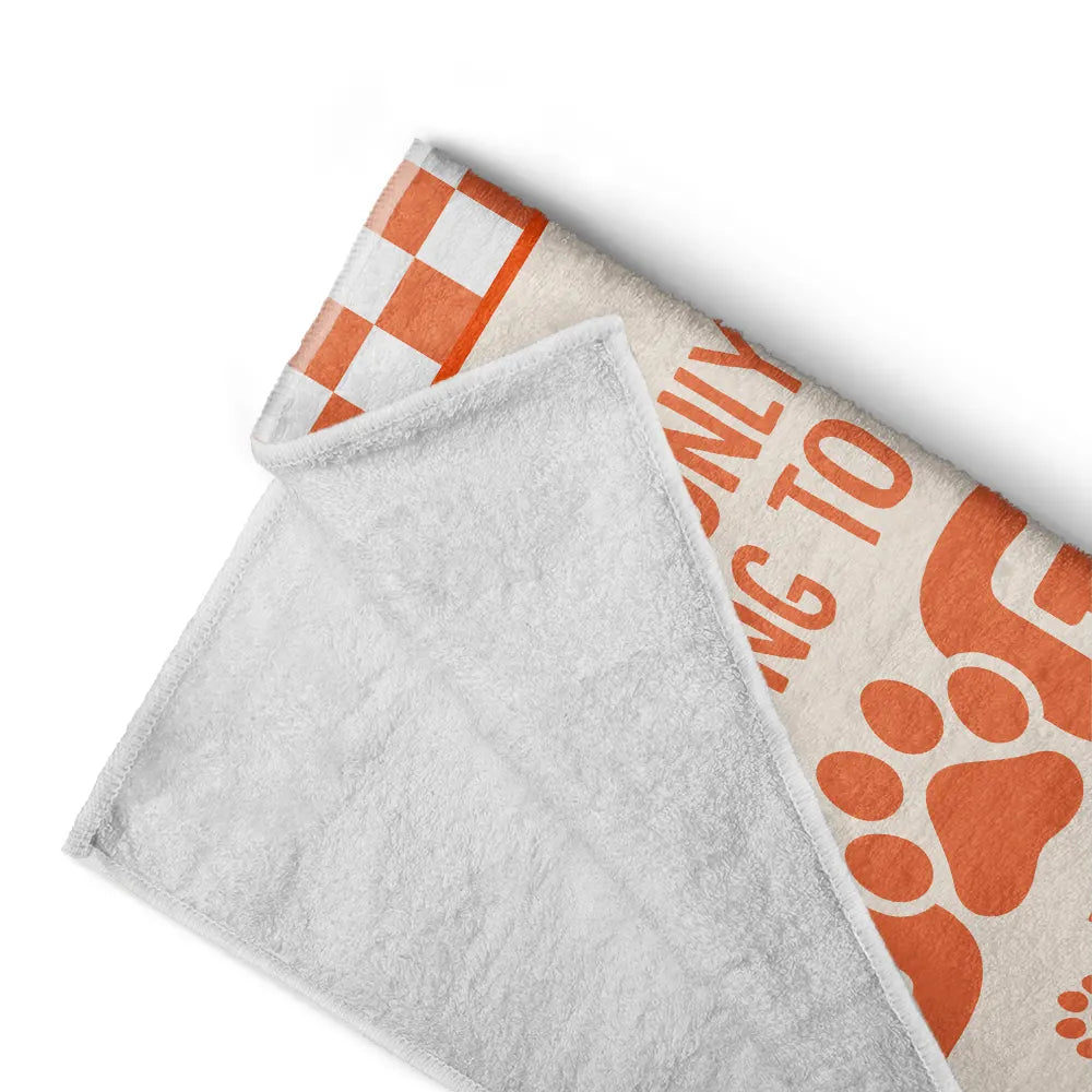 I'm Only Talking To My Dog Today - Personalized Beach Towel