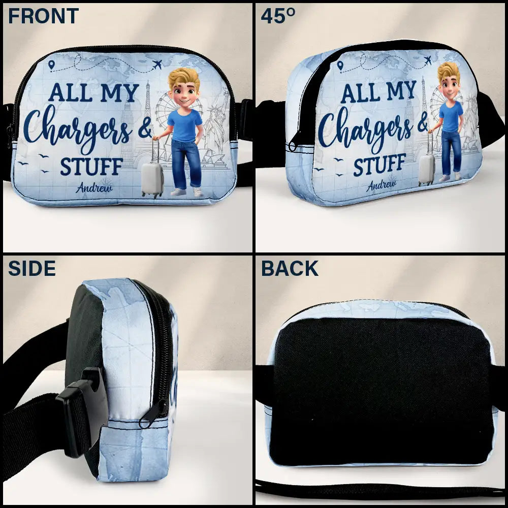 All My Charging Sh*t - Personalized Crossbody Belt Bag