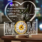 Mom No Matter How Much Time Passes - Personalized Acrylic Desk Clock