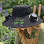 Grandpa's Keepers Camouflage Pattern - Personalized Solar Fan Hat