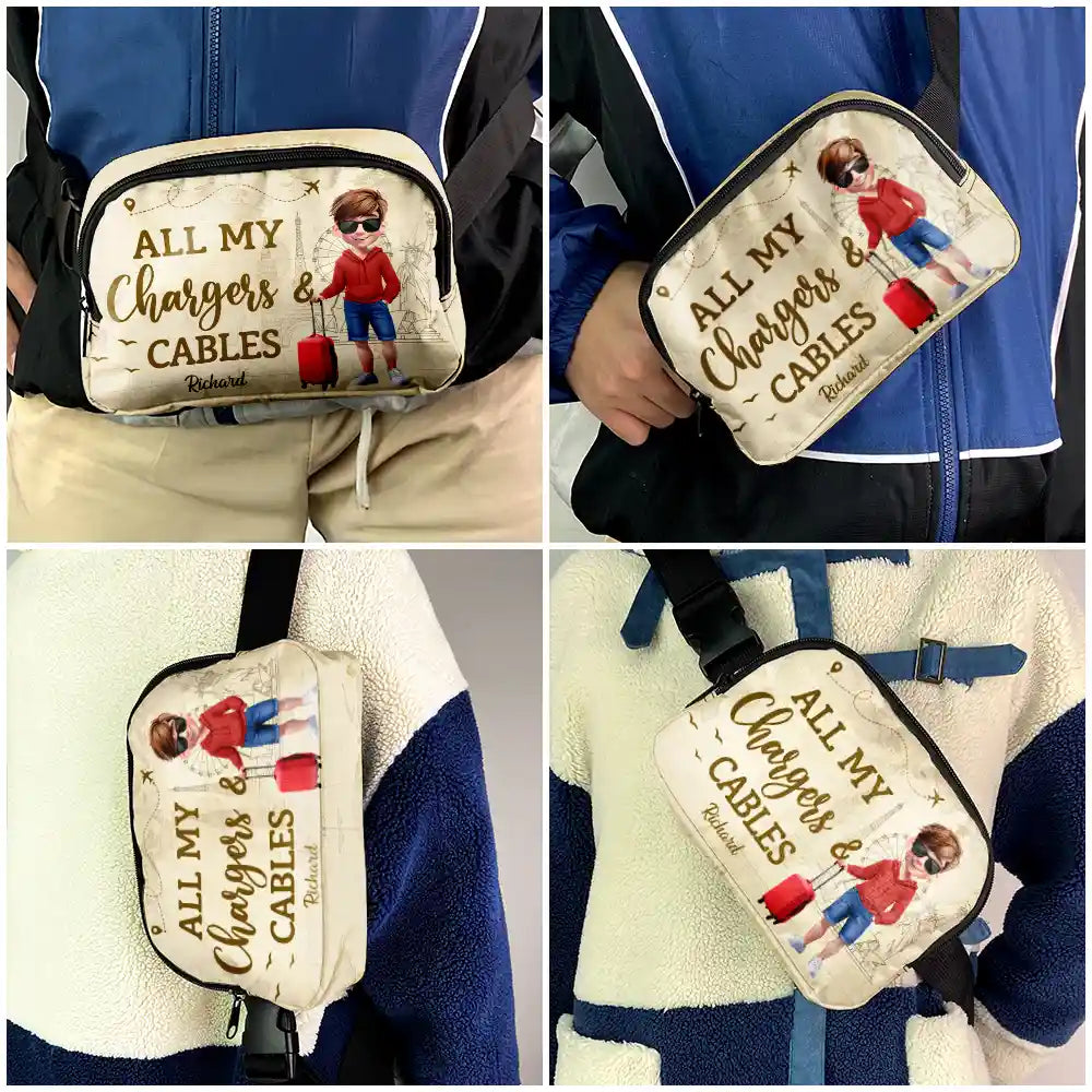 All My Charging Sh*t - Personalized Crossbody Belt Bag
