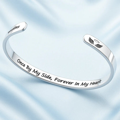 Memorial I'm Always With You - Personalized Bangle Bracelet Cuff