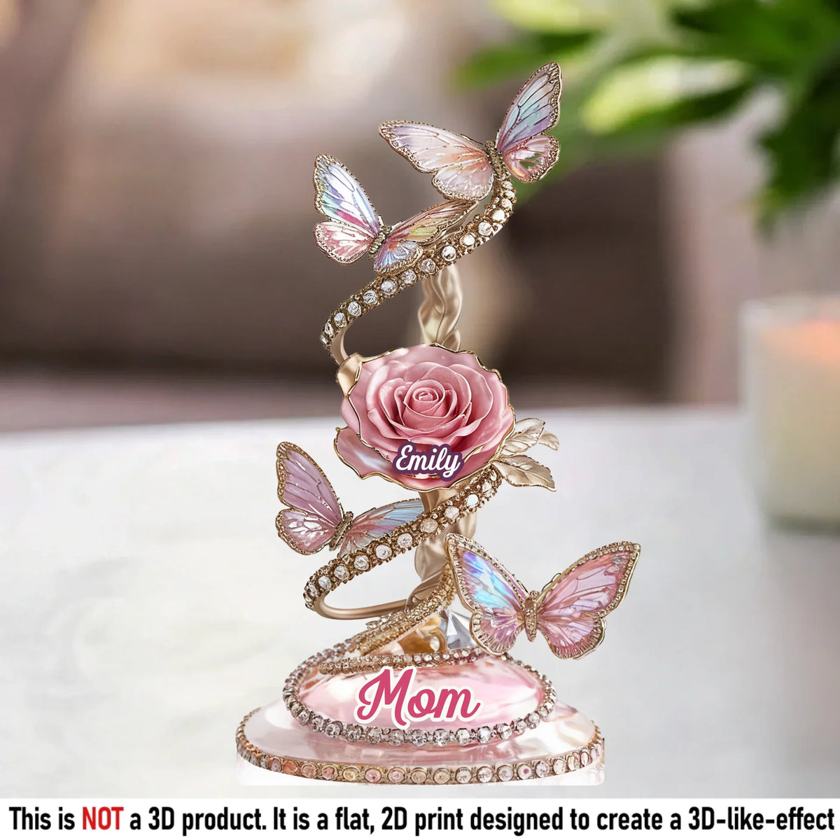 Each Rose Holds A Piece Of Your Heart - Family Personalized Custom Acrylic Plaque Custom Shape - Mother's Day, Gift For Mom, Grandma