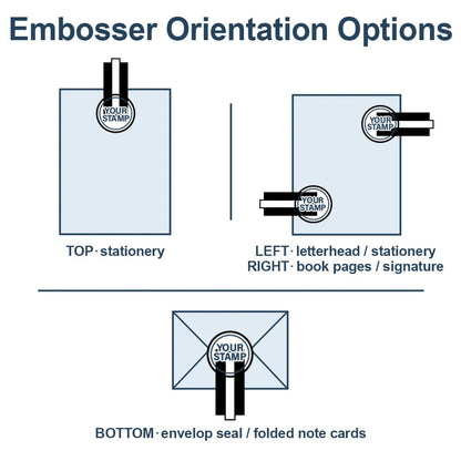 From The Library Of Book Dragon - Personalized Embosser Stamp