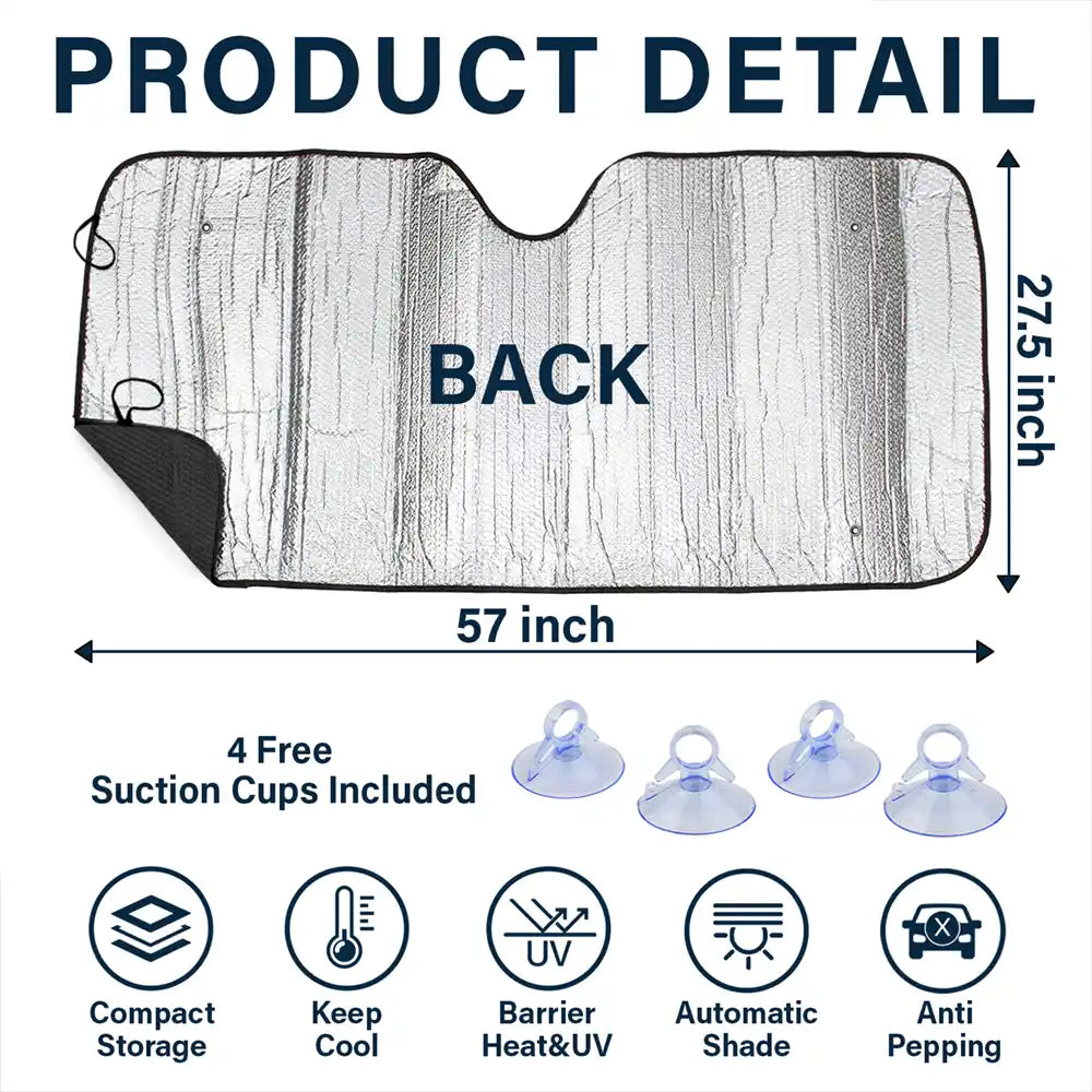 My Pet And I Are On Our Way - Personalized Auto Sunshade