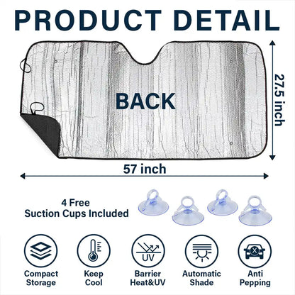 My Pet And I Are On Our Way - Personalized Auto Sunshade