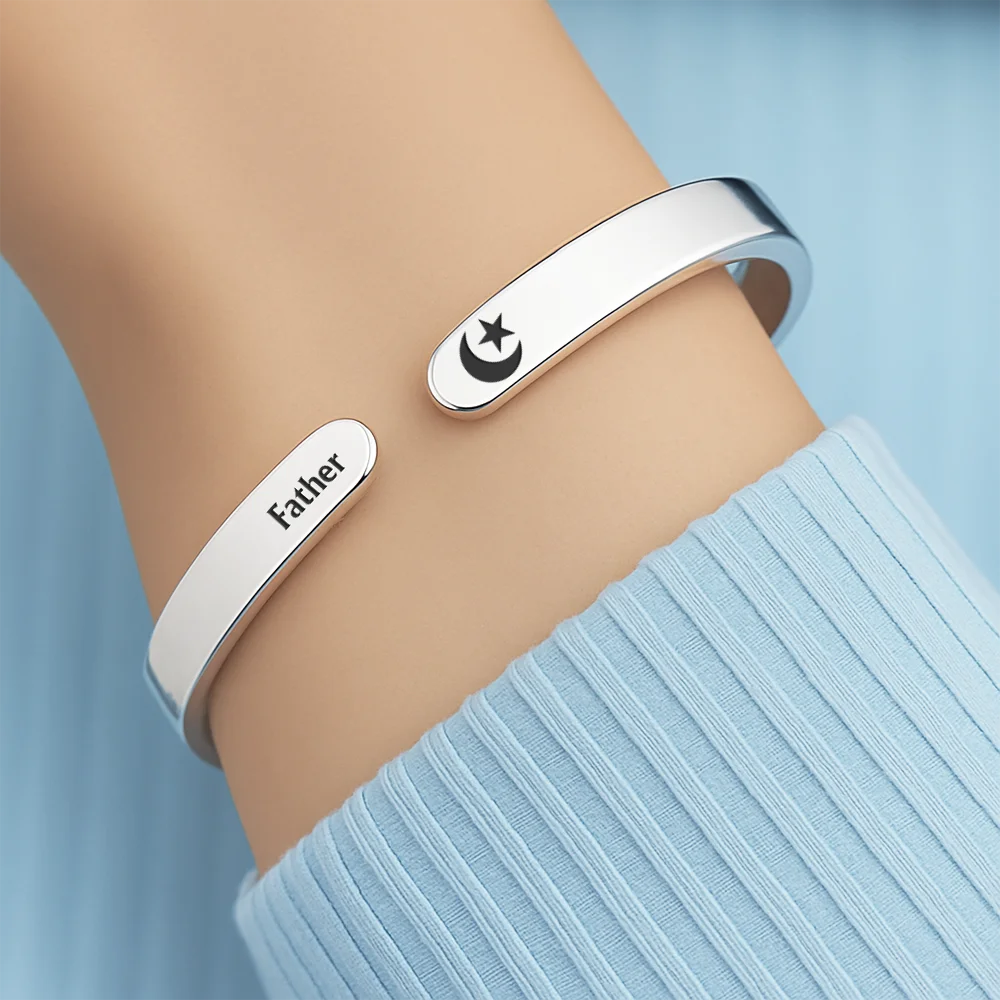 Memorial I'm Always With You - Personalized Bangle Bracelet Cuff