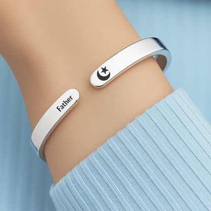 Memorial I'm Always With You - Personalized Bangle Bracelet Cuff