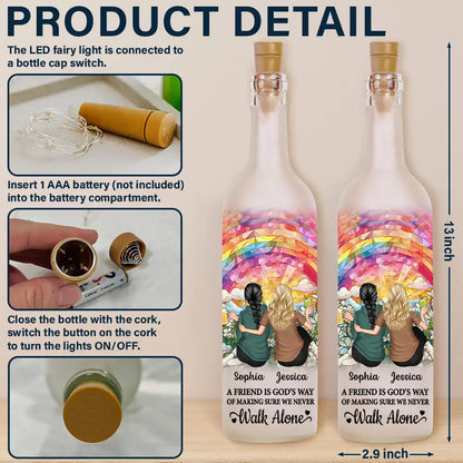 It Takes A Long Time To Grow An Old Friend Starry Night - Personalized Bottle Light