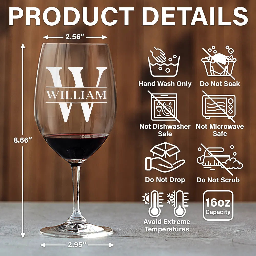 Life Is Full Of Choices - Personalized Wine Glass
