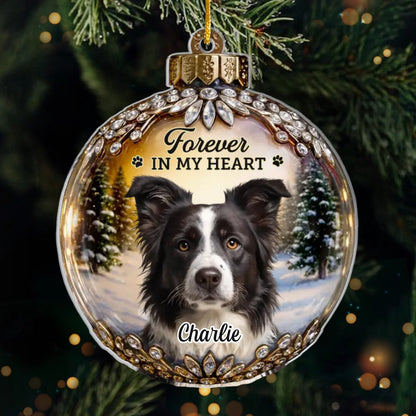 Custom Photo Acrylic Ornament - Personalized Pet Christmas Memorial Sympathy Gifts For Dogs, Cats - Every Star Carries Your Light