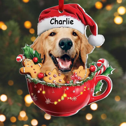 Personalized Pet Lover Gift Custom Face Photo Ornament