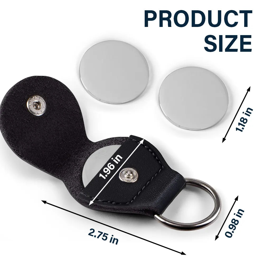 Custom Photo Graduation Walking Beside You Memorial - Personalized Leather Pocket Hug