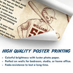 Custom Photo Pencil Sketch Baseball Life Lesson Baseball Lovers - Personalized Poster