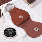 Brothers A Bond That Can't Be Broken - Personalized Leather Pocket Hug