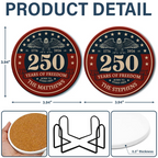 Born To Stand Free 250th Anniversary US Independence Day - Personalized Ceramic Coaster