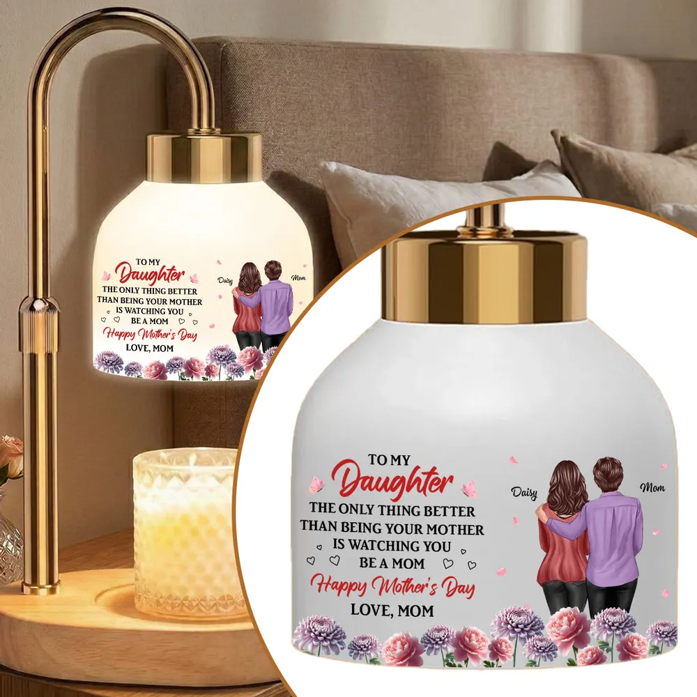 Watching You Be A Mom - Personalized Candle Warmer Lamp - Mother's Day Gift