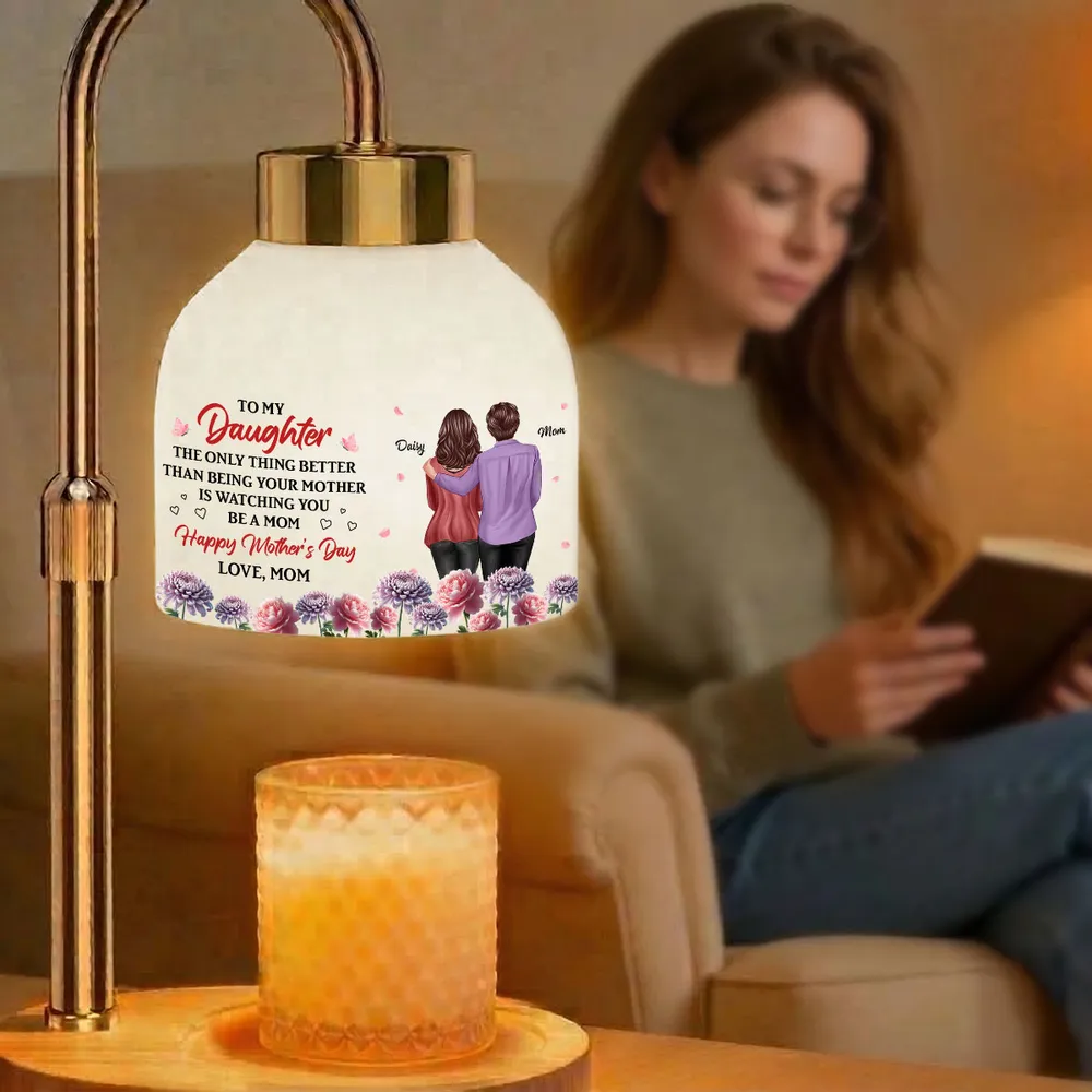 Watching You Be A Mom - Personalized Candle Warmer Lamp - Mother's Day Gift