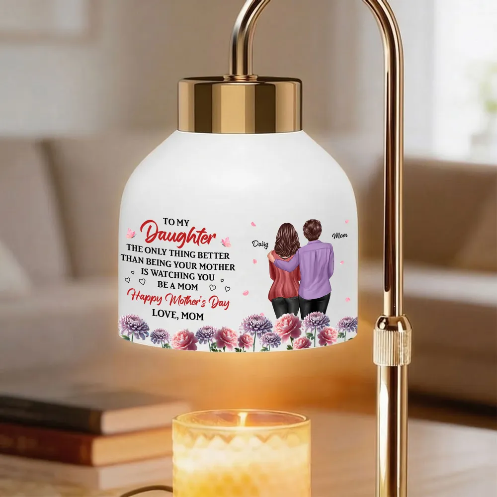 Watching You Be A Mom - Personalized Candle Warmer Lamp - Mother's Day Gift