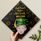 Custom Photo Look Who's Graduated - Personalized Graduation Cap Topper