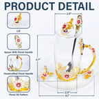 It Takes A Long Time To Grow Old Friends - Personalized Glass Flower Tea Cup