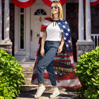 I Identify As An American 250 Years Of Freedom - Personalized Costume Cape