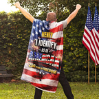 I Identify As An American 250 Years Of Freedom - Personalized Costume Cape