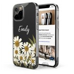Faux Pressed Birth Flower - Personalized Clear Phone Case