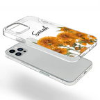 Faux Pressed Birth Flower - Personalized Clear Phone Case