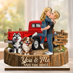 Flannel Standing Couple You And Me We Got This - Personalized Custom Shaped Wooden Plaque