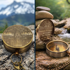 May You Always Trust Your Journey - Personalized Engraved Brass Compass