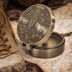 May You Always Trust Your Journey - Personalized Engraved Brass Compass
