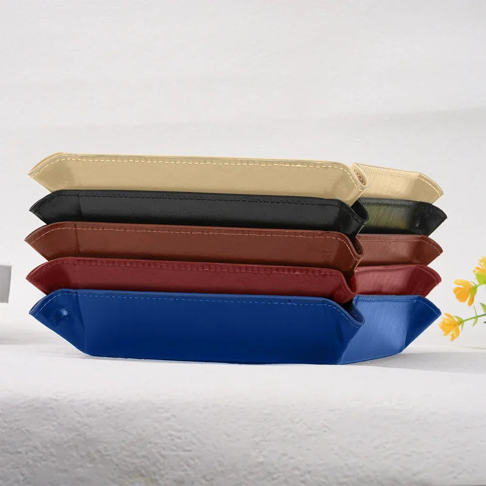 Congrats Grad Initial Name - Personalized Leather Valet Tray