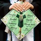 I Am Amazing Capable Strong - Personalized Graduation Cap Topper