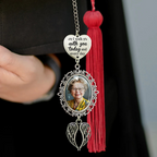 Custom Photo Graduation Walking Beside You Memorial - Personalized Graduation Tassel Charm