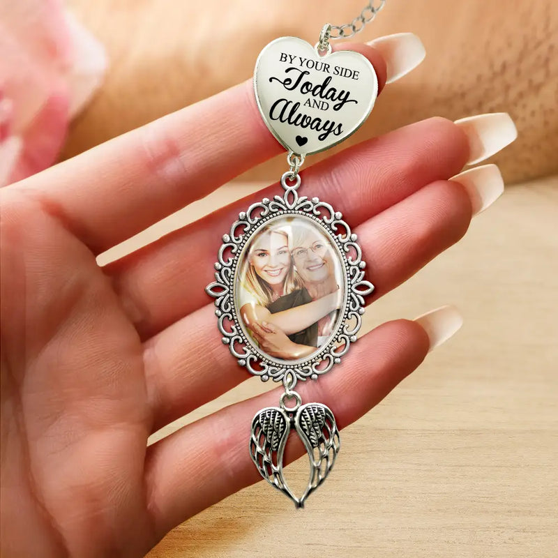 Custom Photo Graduation Walking Beside You Memorial - Personalized Graduation Tassel Charm
