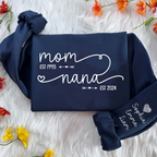Custom Mom Grandma Est Year Sweatshirt