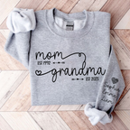 Custom Mom Grandma Est Year Sweatshirt