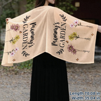 Grandma's Garden Birth Flowers - Personalized Lightweight Soft Shawl