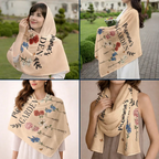 Grandma's Garden Birth Flowers - Personalized Lightweight Soft Shawl