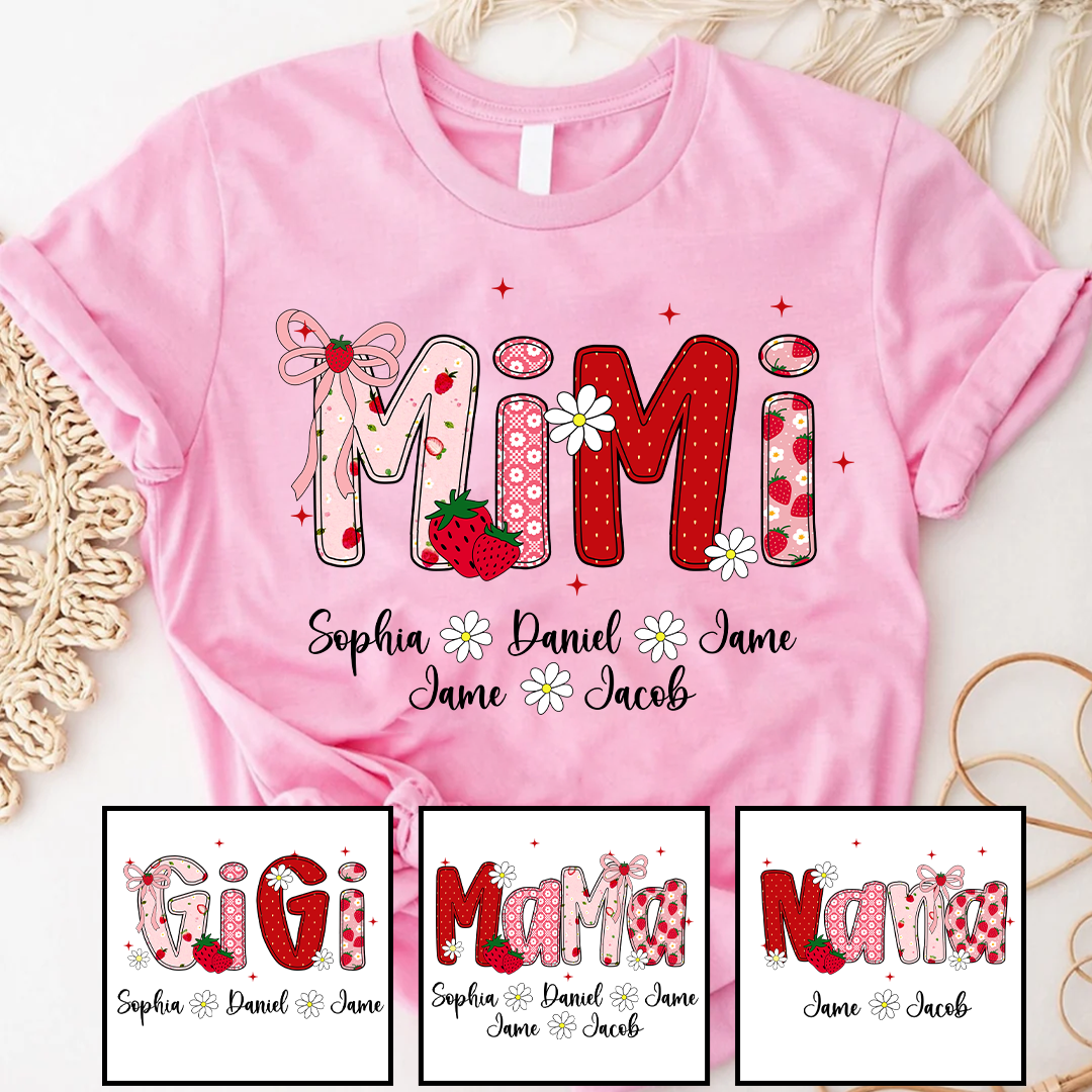 Mimi Strawberry And Grandkids Sweet Summer Time
