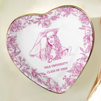 Custom Photo Pencil Sketch Congrats Graduation - Personalized Ring Dish