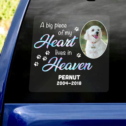 No Longer By My Side But Forever In My Heart Pet Memorial Personalized Decal