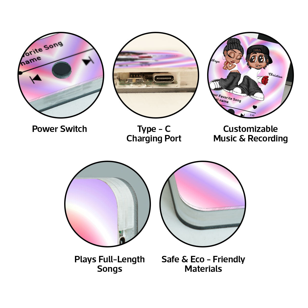 Y2K Couple Custom Music Fridge Magnet, Trendy 2025 Gift For him & for her, Anniversary, Birthday, Just Because Gift