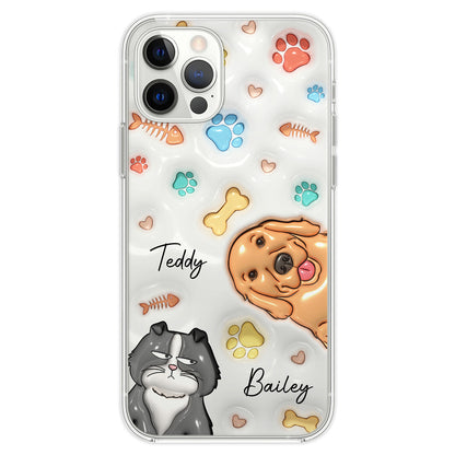 My Lovely Fur Babies Ver Pet - Personalized Custom 3D Inflated Effect Phone Case