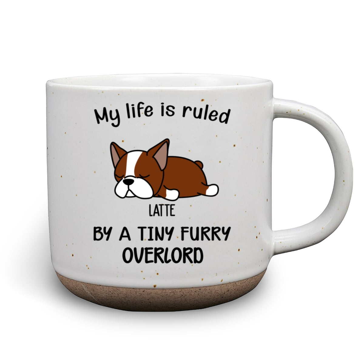 Ruled By Tiny Furry Overlords Ver Pet - Personalized Custom Pottery Mug