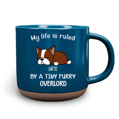 Ruled By Tiny Furry Overlords Ver Pet - Personalized Custom Pottery Mug