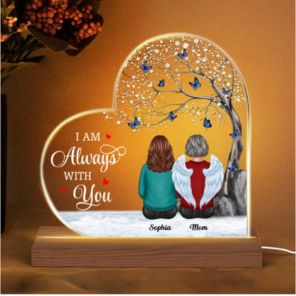 Blossom Tree Memorial Heart Shaped Personalized Custom Shape Acrylic LED Night Light