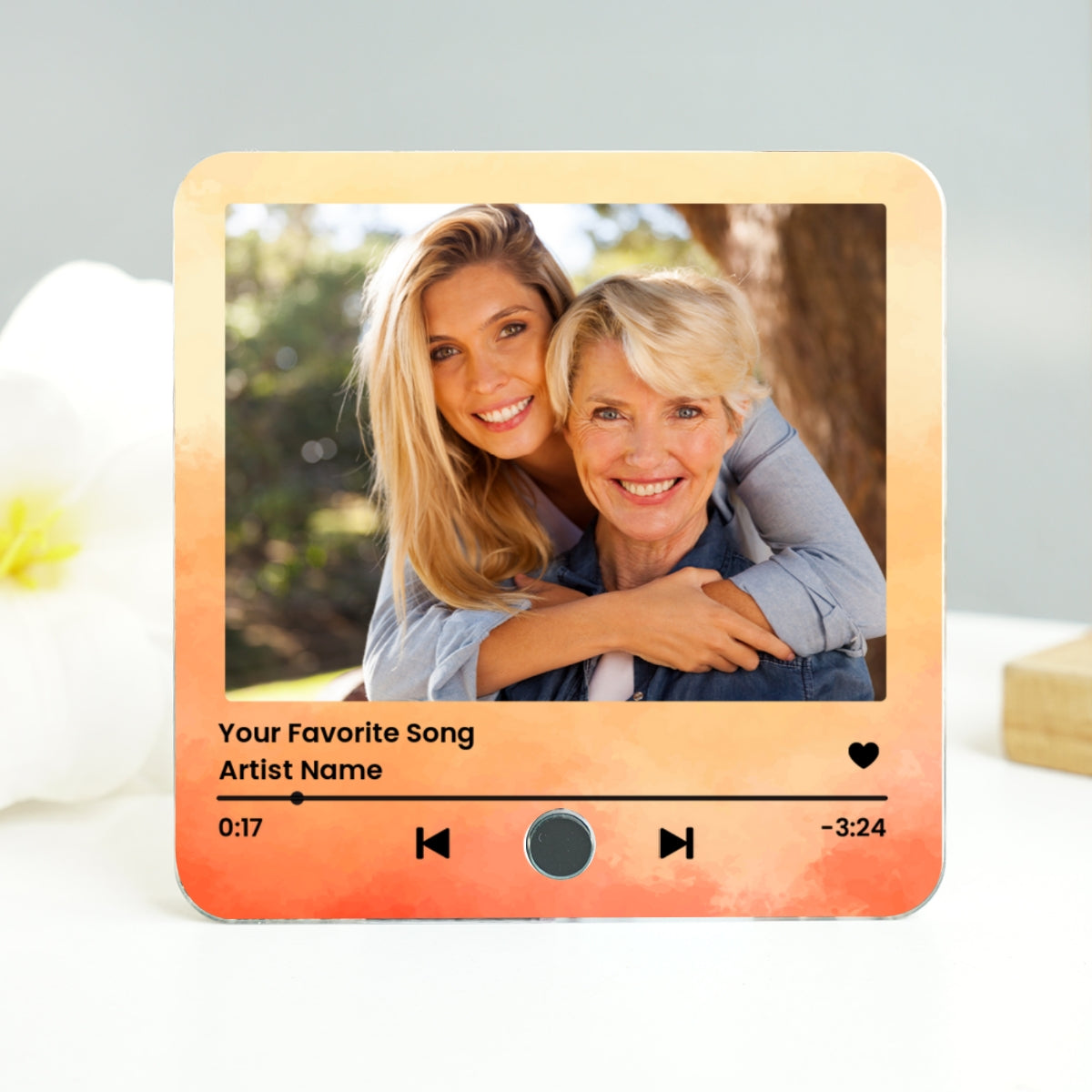 Capturing Mother Daughter Moments Favorite Song Personalized Music Fridge Magnet, Perfect Mother's Day Gift, Music Gift For Mom, Gift From Daughter